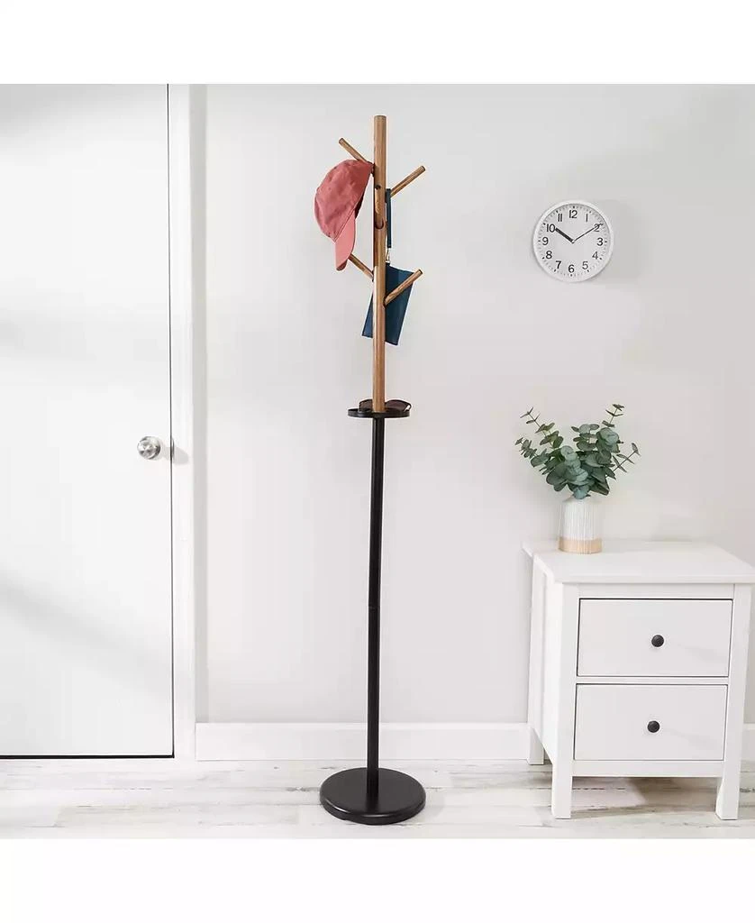 商品Honey Can Do|Freestanding Tree Design Coat Rack with Accessory Tray,价格¥531,第1张图片