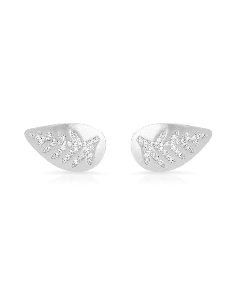 Dean Davidson Origin Palladium Plated White Topaz Leaf Drop Earrings商品第1张图片规格展示