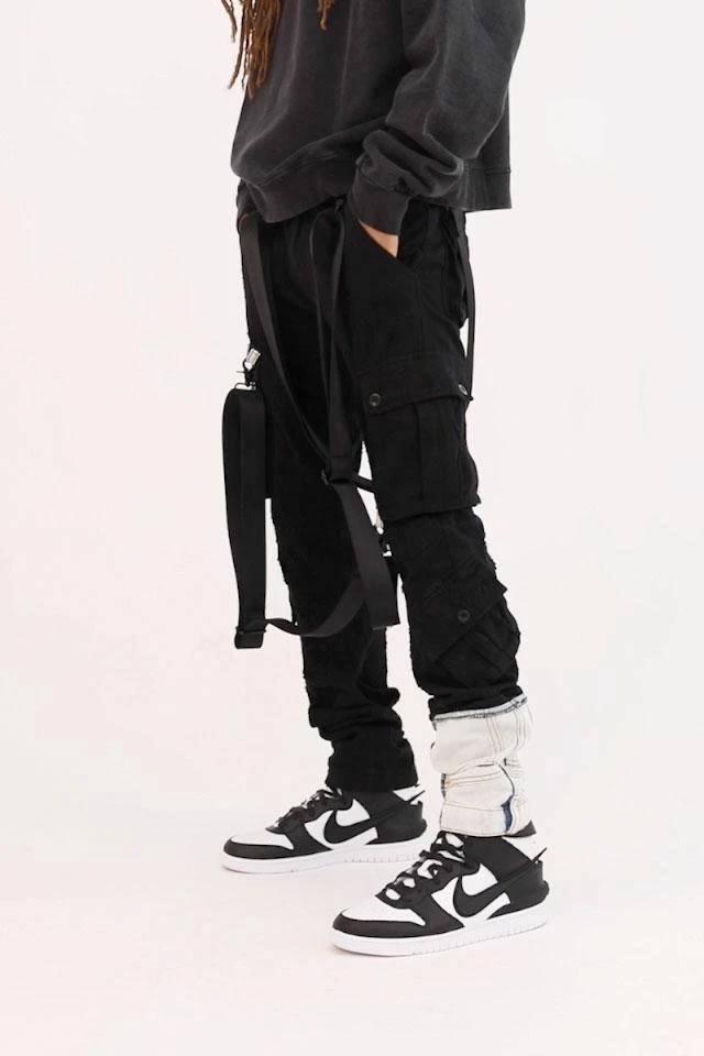 商品MNML|Explorer Cargo Pants - Black,价格¥429,第2张图片详细描述