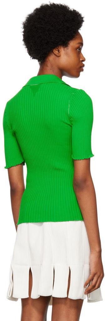 商品Bottega Veneta|Green Cotton Polo,价格¥7440,第5张图片详细描述