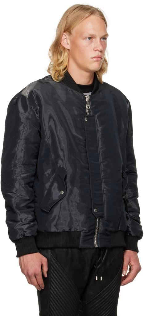 商品Balmain|Black Padded Bomber Jacket,价格¥11398,第2张图片详细描述