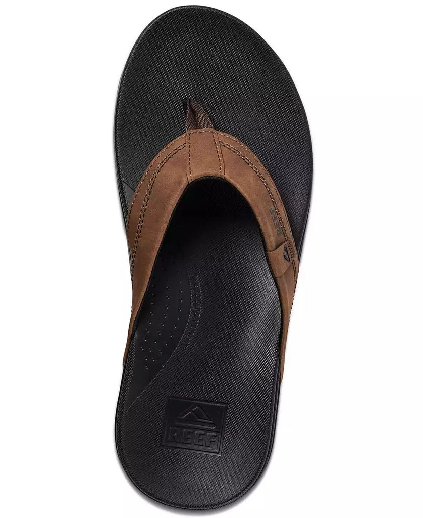 商品Reef|Men's Cushion Spring Faux-Leather Flip Flops,价格¥374,第3张图片详细描述