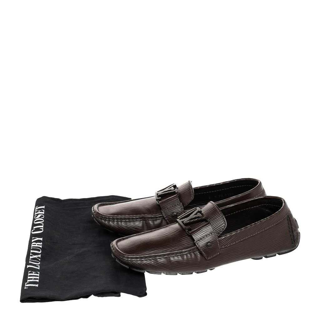 Louis Vuitton Dark Brown Epi Leather Monte Carlo Slip On Loafers Size 41  商品