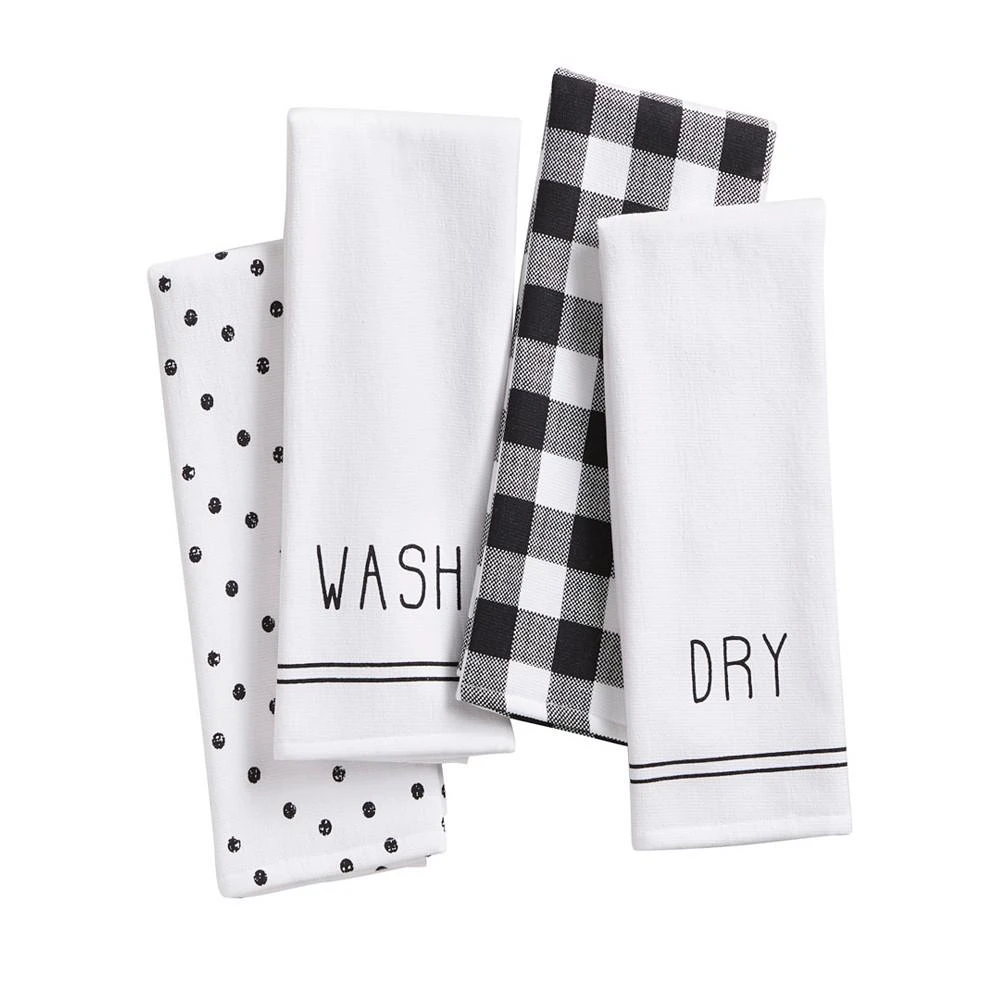 商品Elrene|Farmhouse Living Sentiments Kitchen Towels - Set of 4,价格¥268,第1张图片