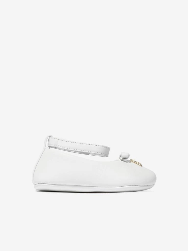 商品Dolce & Gabbana|Dolce & Gabbana Baby Girls Leather Pre-Walkers in White,价格¥1097,第1张图片