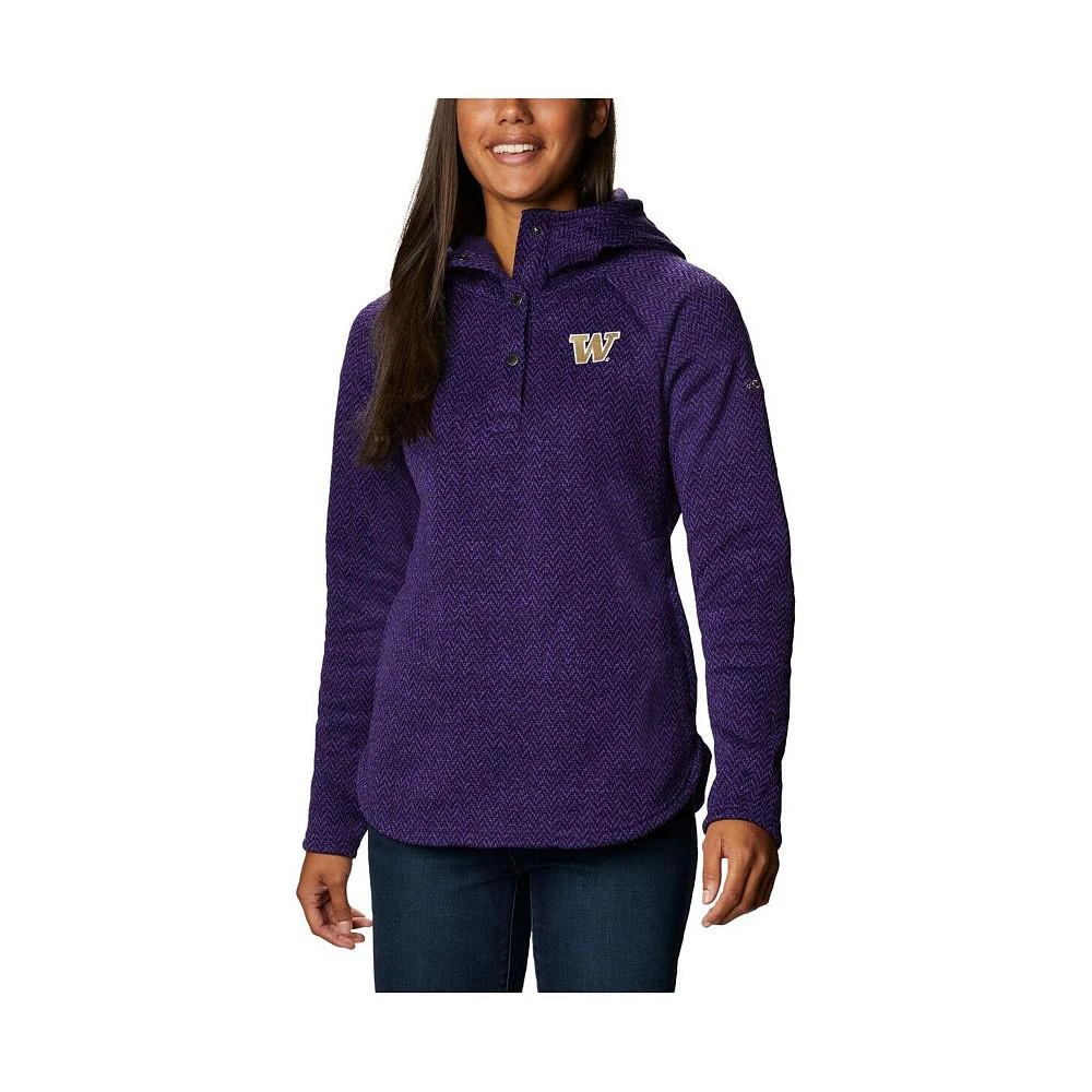 商品Columbia|Women's Purple Washington Huskies Darling Days Raglan Fleece Pullover Hoodie,价格¥640,第1张图片