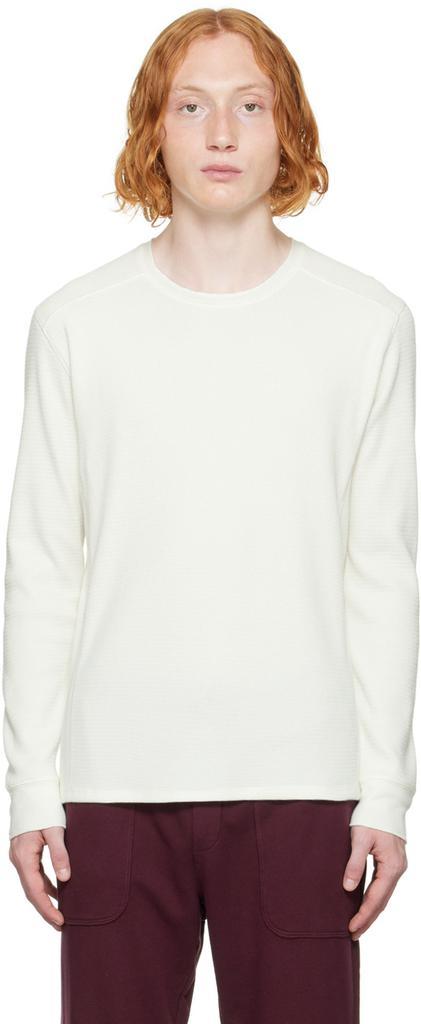 商品Vince|Off-White Thermal Long Sleeve T-Shirt,价格¥536,第1张图片