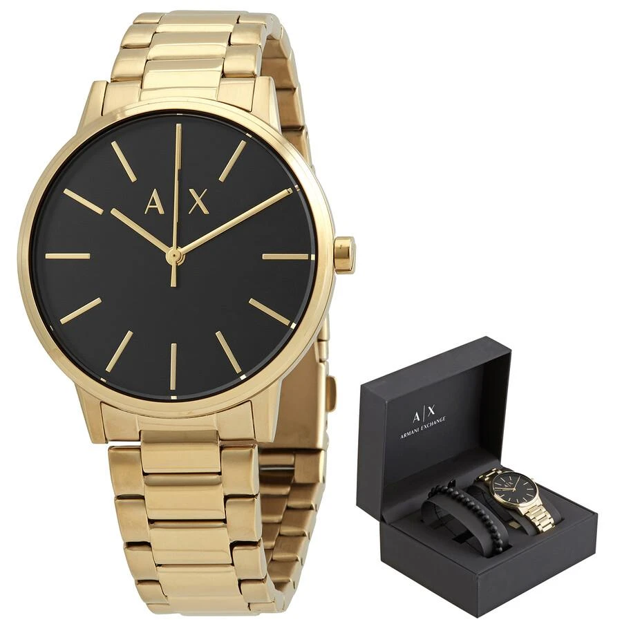 商品Armani Exchange|Cayde Quartz Black Dial Men's Watch AX7119,价格¥931,第1张图片