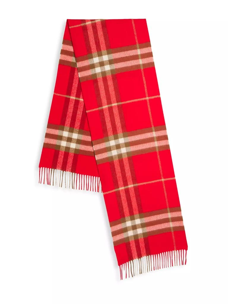 商品Burberry|Giant Check Cashmere Scarf,价格¥4453,第3张图片详细描述