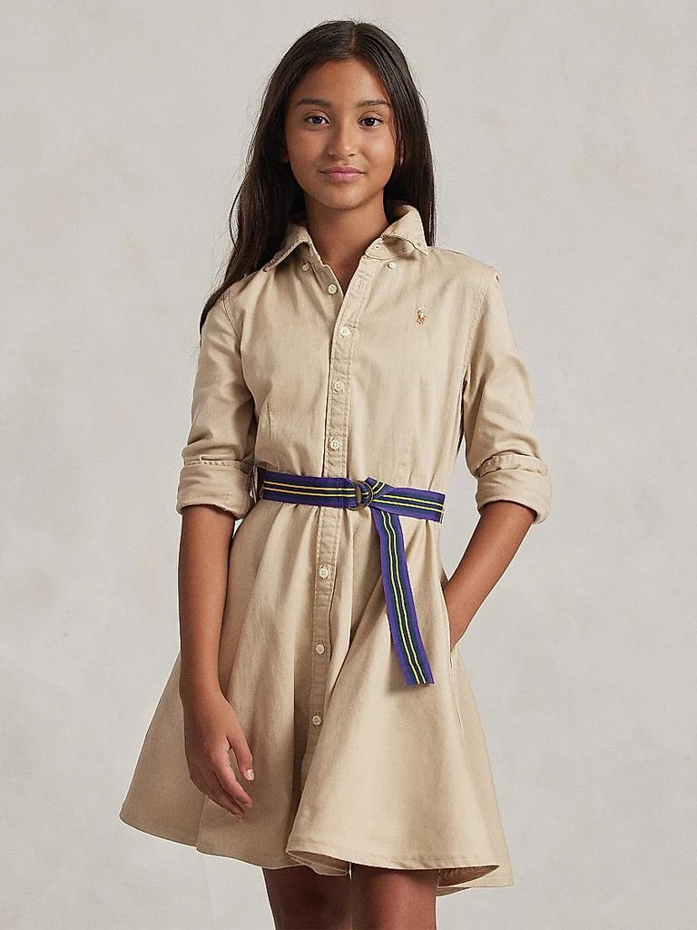 商品Ralph Lauren|Little Girl's & Girl's Belted Chino Dress,价格¥519,第3张图片详细描述