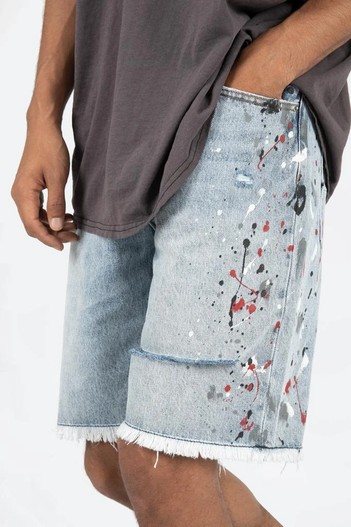 商品MNML|R466 Denim Shorts - Blue,价格¥136,第2张图片详细描述