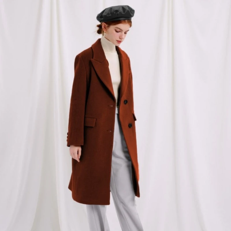 Freya Wool Coat - Cinnamon | Freya羊毛大衣 - 深棕色 商品