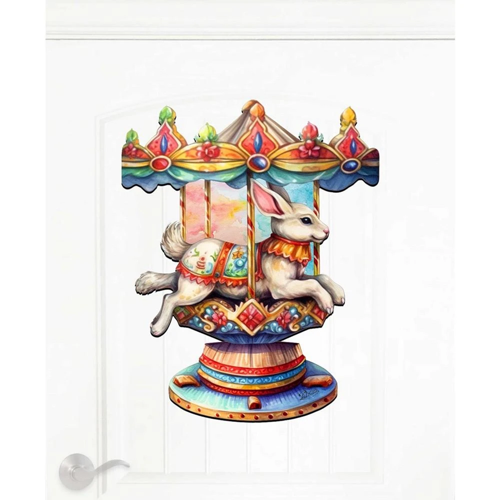 Carousel Christmas Wooden Wall Decor Door Decor G. DeBrekht 商品