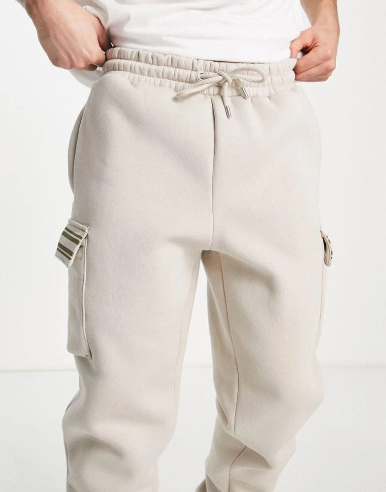 商品NICCE|Nicce kota cargo joggers in beige,价格¥344,第4张图片详细描述