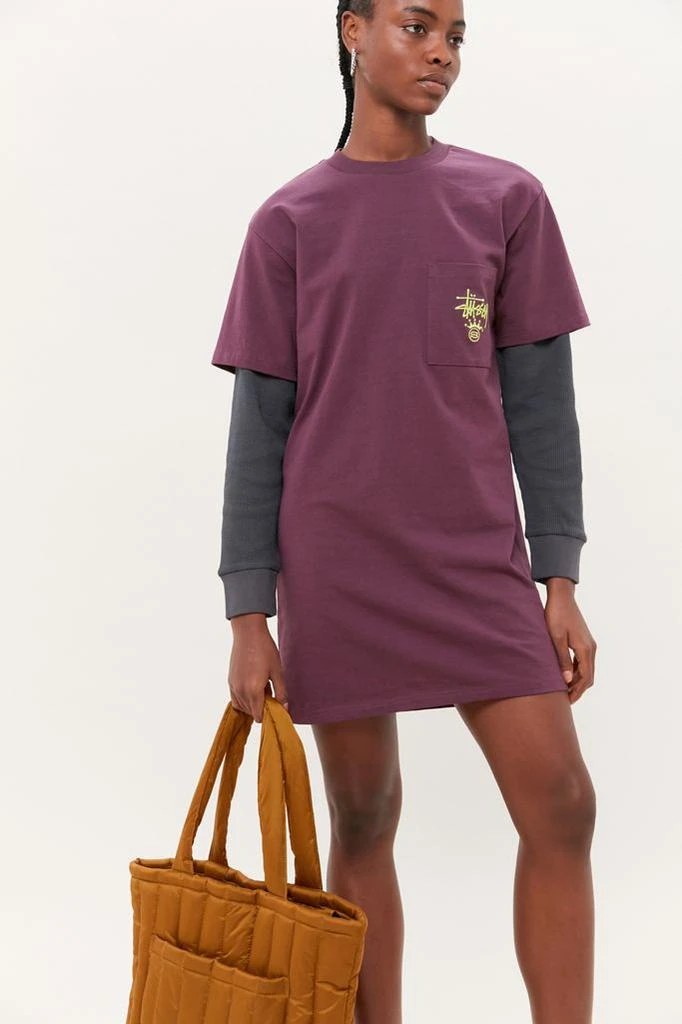 商品STUSSY|Stussy Neal Twofer Layered Long Sleeve T-Shirt Dress T恤,价格¥378,第3张图片详细描述