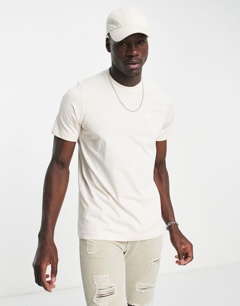adidas Originals Trefoil Essentials logo t-shirt in off white商品第1张图片规格展示