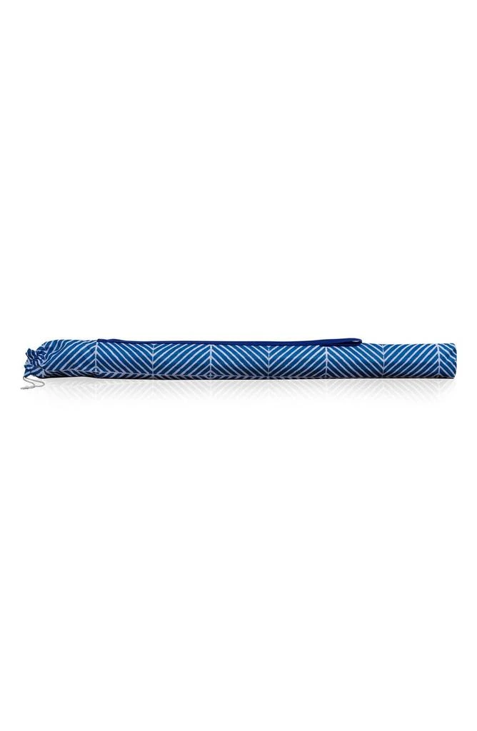 商品Picnic Time|Blue Athens Pattern Portable Beach Umbrella,价格¥289,第4张图片详细描述