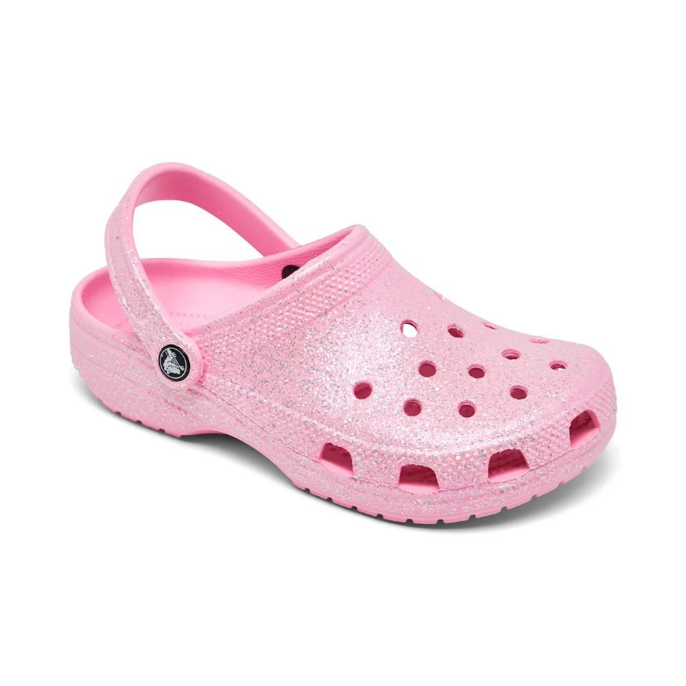 商品Crocs|Big Girls Classic Glitter Clogs from Finish Line,价格¥331,第1张图片