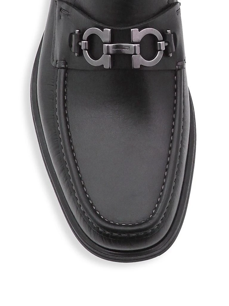 商品Salvatore Ferragamo|David Gancini Bit Leather Loafers,价格¥6767,第4张图片详细描述