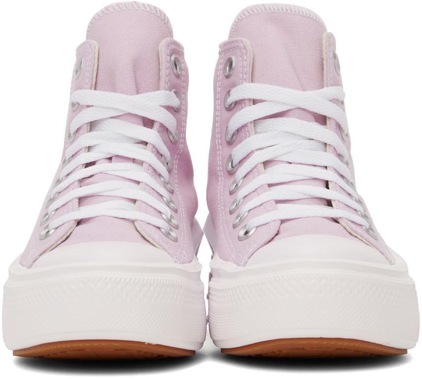 商品Converse|Pink All Star Move Hi Top Sneakers,价格¥579,第4张图片详细描述