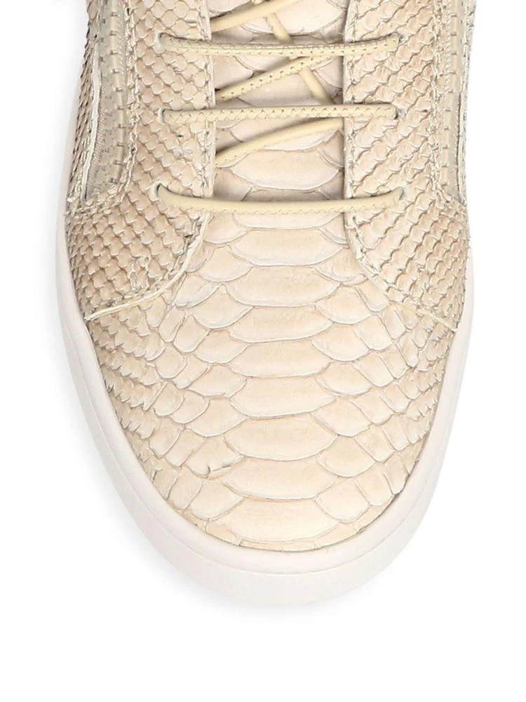 商品Giuseppe Zanotti|Embossed Leather Low-Top Sneakers,价格¥2025,第3张图片详细描述