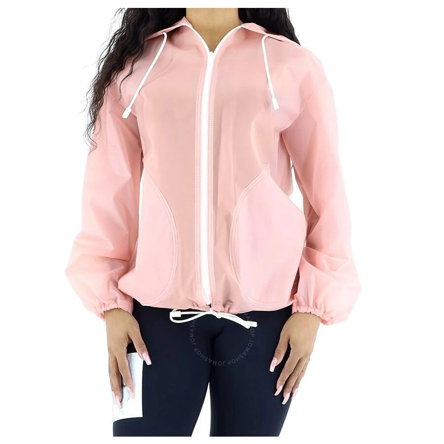 商品Burberry|Burberry Ladies Transparent Hoodie In Rose Pink, Brand Size 10 (US Size 8),价格¥1841,第1张图片