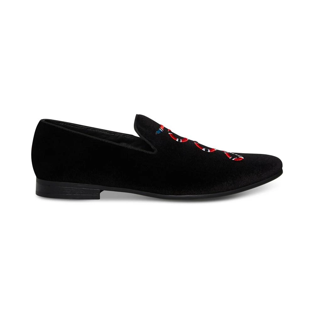 商品Steve Madden|Men's Mixin Snake Velvet Smoking Slipper,价格¥376,第3张图片详细描述