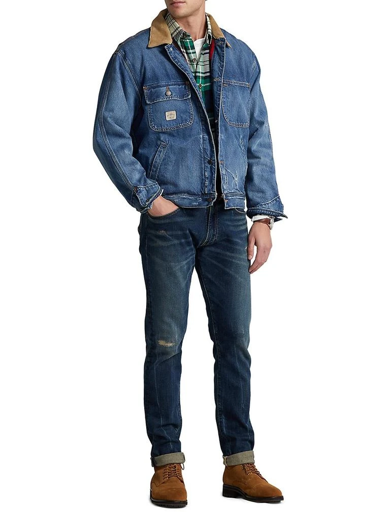 商品Ralph Lauren|Clinton Distressed Denim Jacket,价格¥1112,第2张图片详细描述