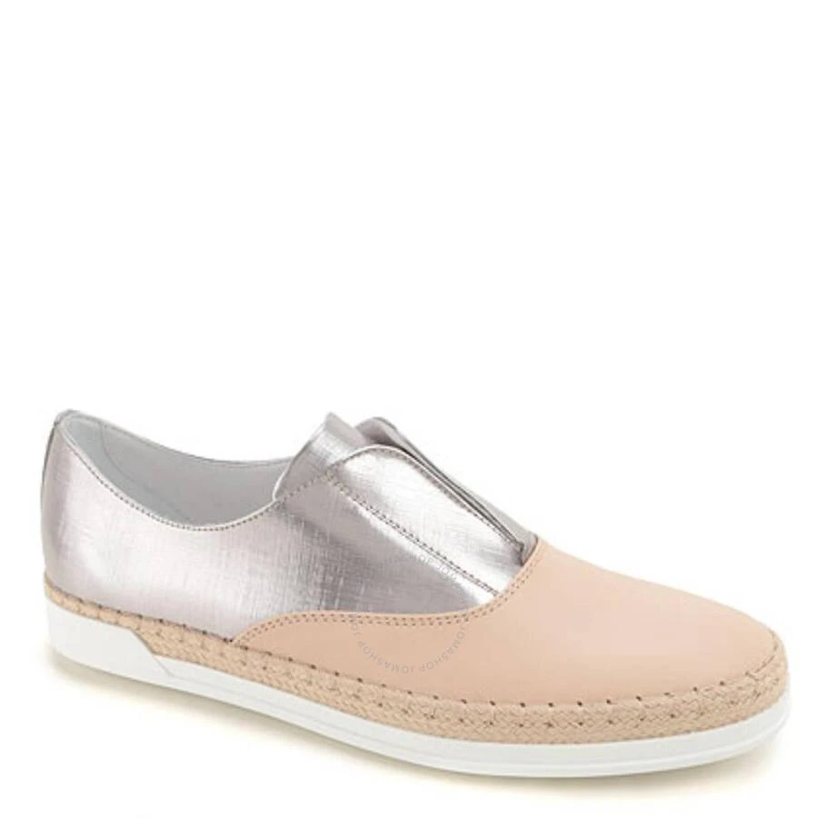 商品Tod's|Ladies Slip on Sneakers with Mettalic Effect in Light/Metal Gold,价格¥987,第1张图片