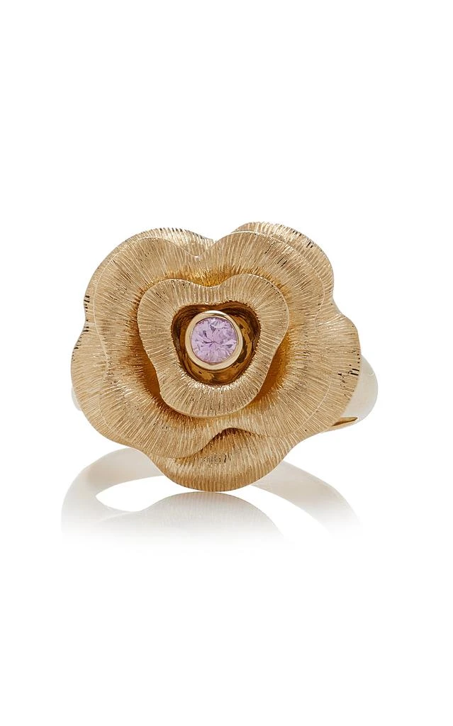 商品Sydney Evan|Sydney Evan - Large 14K Yellow Gold Sapphire Ring - Gold - US 6.5 - Moda Operandi - Gifts For Her,价格¥37121,第1张图片