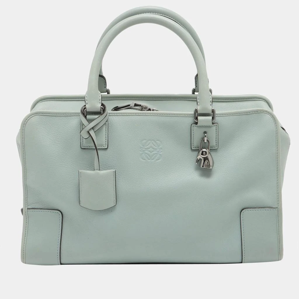 商品[二手商品] Loewe|Loewe Amazona 36 Leather Hand bag light green   Limited Edition elephant (with animal charm),价格¥10485,第1张图片