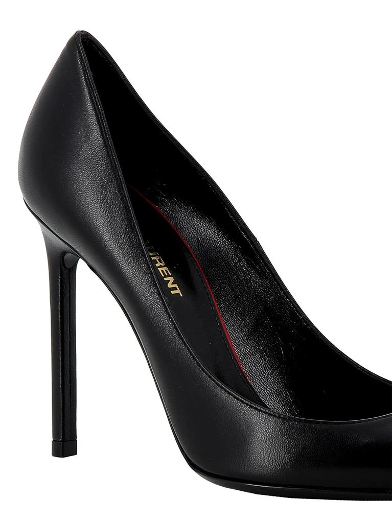 商品Yves Saint Laurent|Saint L AU Rent Women&#39;s  Black Leather Pumps,价格¥3929,第4张图片详细描述