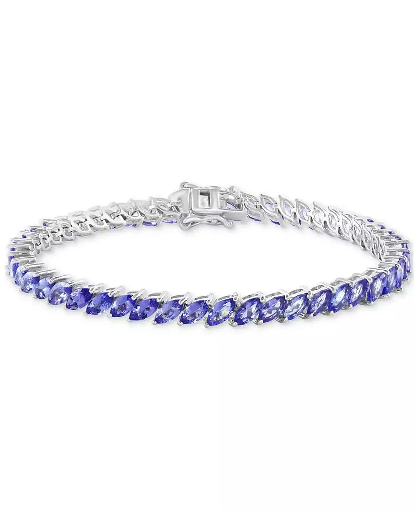 商品Effy|EFFY® Tanzanite Marquise Tennis Bracelet (12-1/3 ct. t.w.) in Sterling Silver,价格¥4931,第1张图片