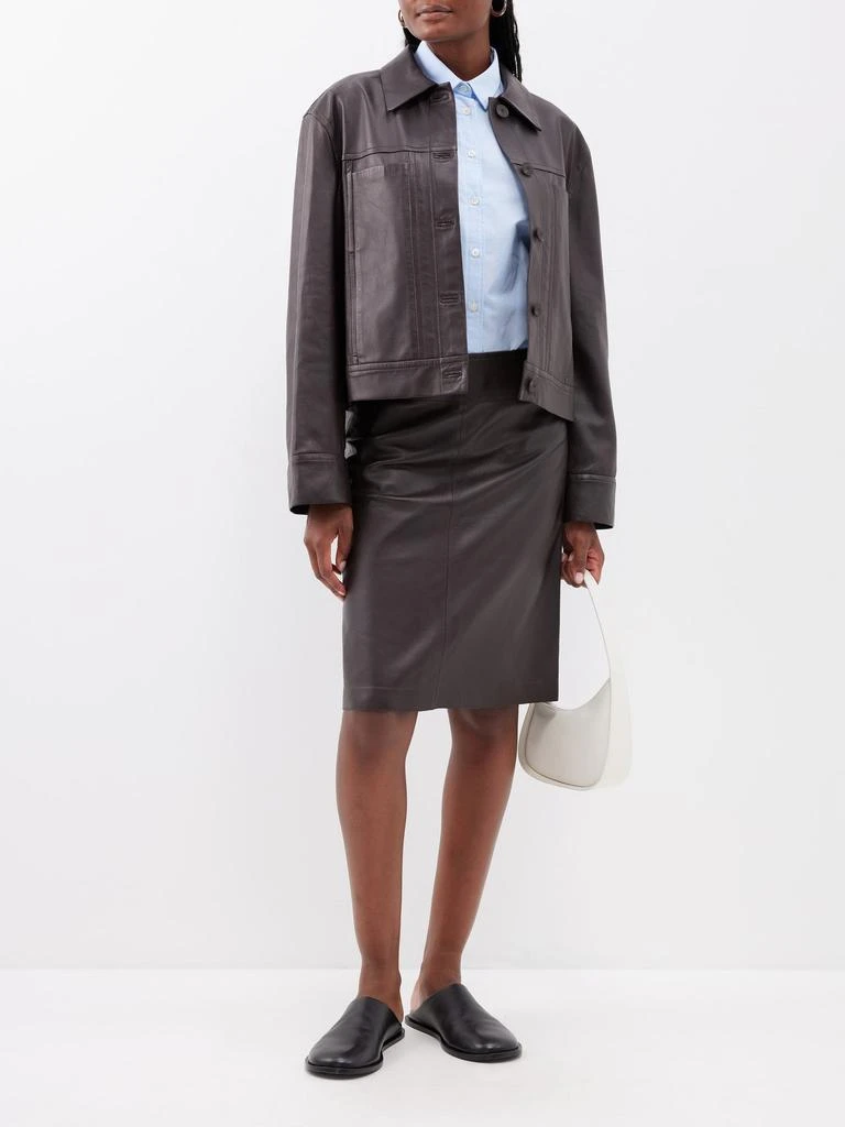 商品Studio Nicholson|Tumba leather pencil skirt,价格¥8672,第2张图片详细描述