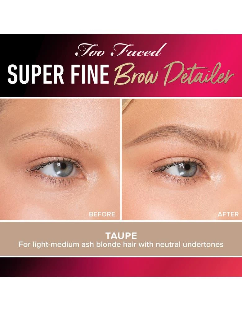 商品Too Faced|Superfine Brow Detailer Pencil,价格¥208,第2张图片详细描述