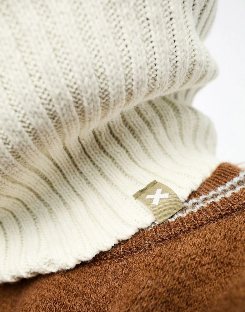 商品COLLUSION|COLLUSION knitted balaclava in ecru,价格¥54,第2张图片详细描述