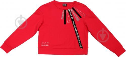 商品Emporio Armani|EMPORIO ARMANI 女士红色印花棉质圆领卫衣 6KTM12-TJ6PZ-1406,价格¥1017,第1张图片