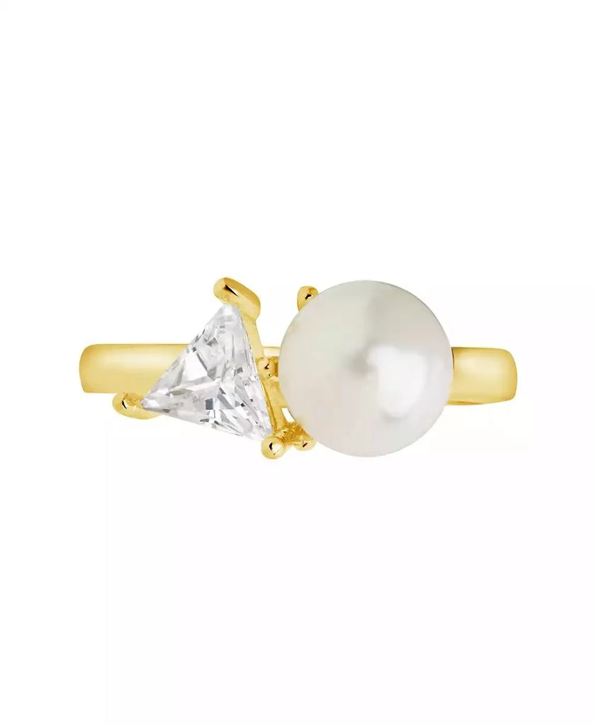 商品Sterling Forever|Cubic Zirconia and Imitation Pearls Dara Ring,价格¥180,第2张图片详细描述
