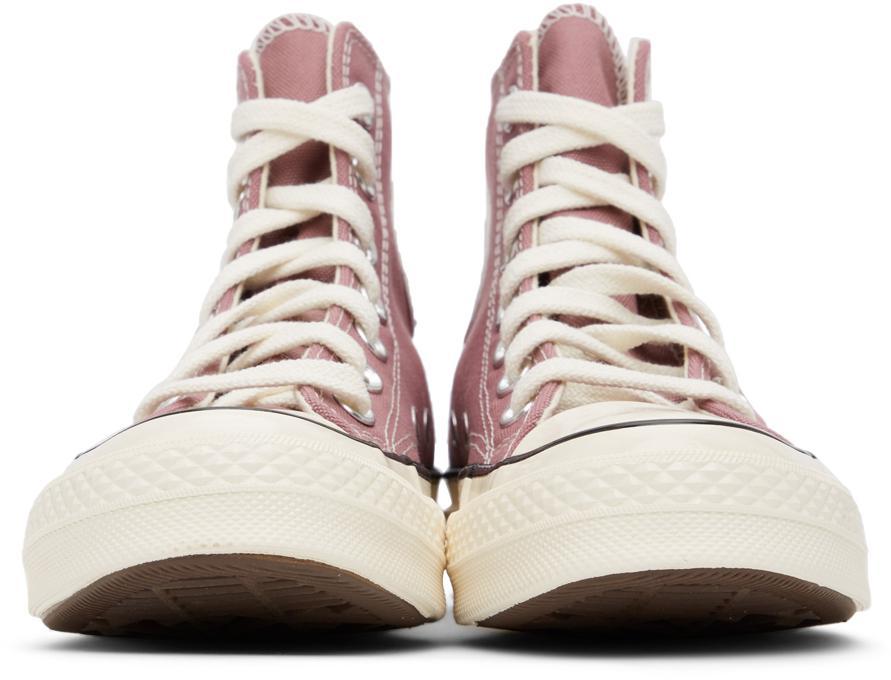 商品Converse|Pink Recycled Canvas Chuck 70 Hi Sneakers,价格¥608,第4张图片详细描述