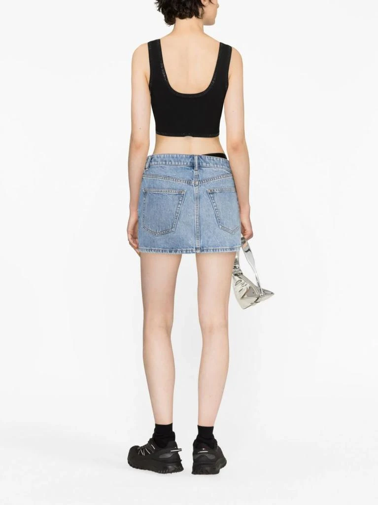 商品Alexander Wang|ALEXANDER WANG WOMEN ASYMETRICAL WAISTBAND MINI BIKINI SKIRT,价格¥1438,第2张图片详细描述