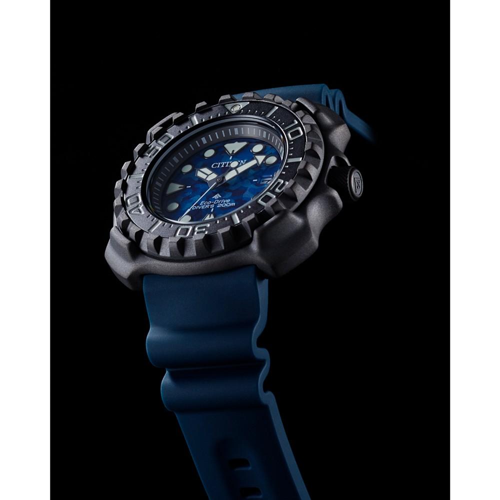 Eco-Drive Men's Promaster Dive Blue Strap Watch, 47mm商品第5张图片规格展示