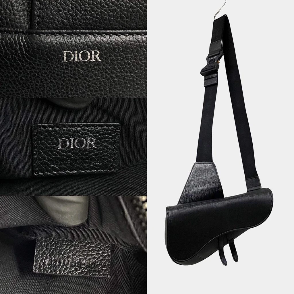 商品[二手商品] Dior|Dior Black Leather Leather Saddle Bag,价格¥26135,第5张图片详细描述