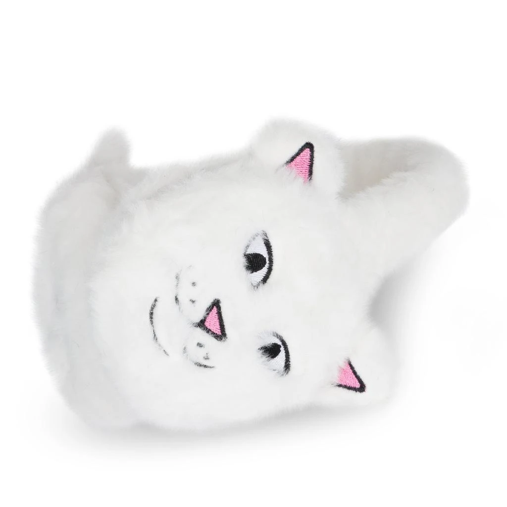 商品RIPNDIP|Lord Nermal Sherpa Earmuffs (White),价格¥77,第4张图片详细描述