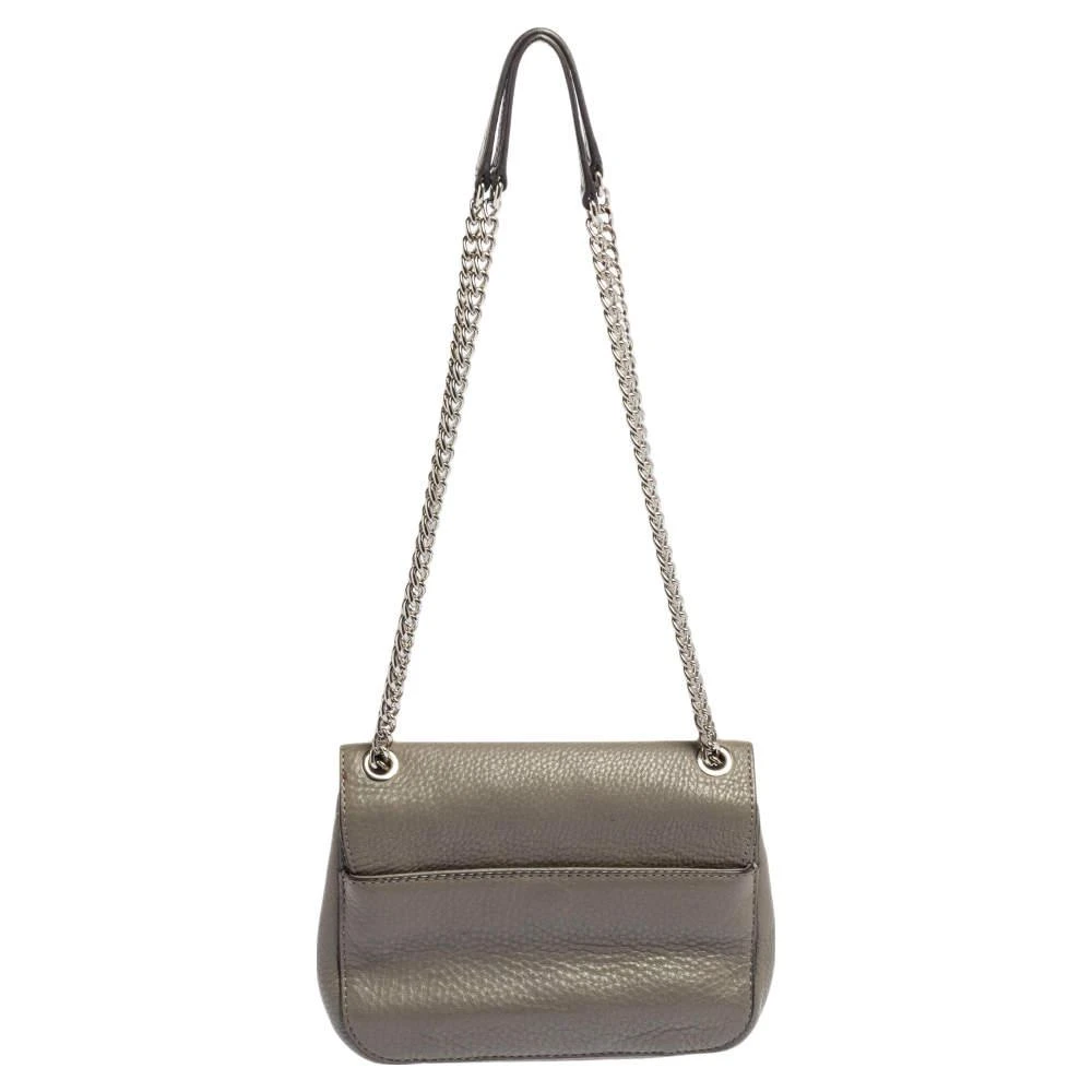 商品[二手商品] Michael Kors|Michael Kors Grey Leather Sloan Flap Shoulder Bag,价格¥814,第4张图片详细描述