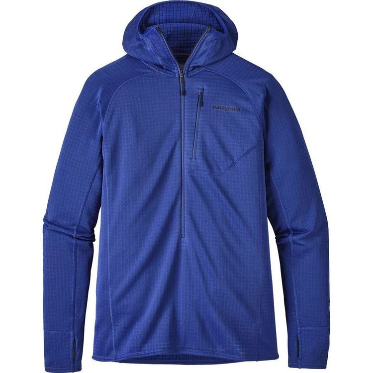 商品Patagonia|R1 Hooded Fleece Pullover - 1/2-Zip - Men's,价格¥1008-¥1185,第2张图片详细描述