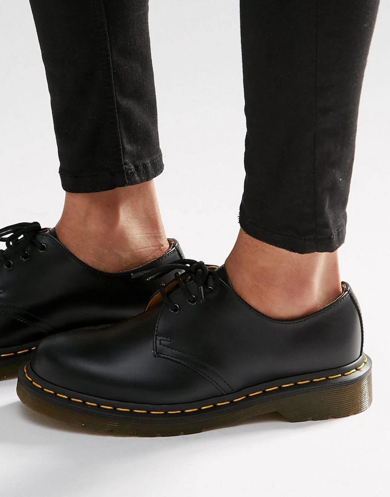 商品Dr. Martens|Dr Martens 1461 3-eye gibson flat shoes,价格¥1201,第1张图片