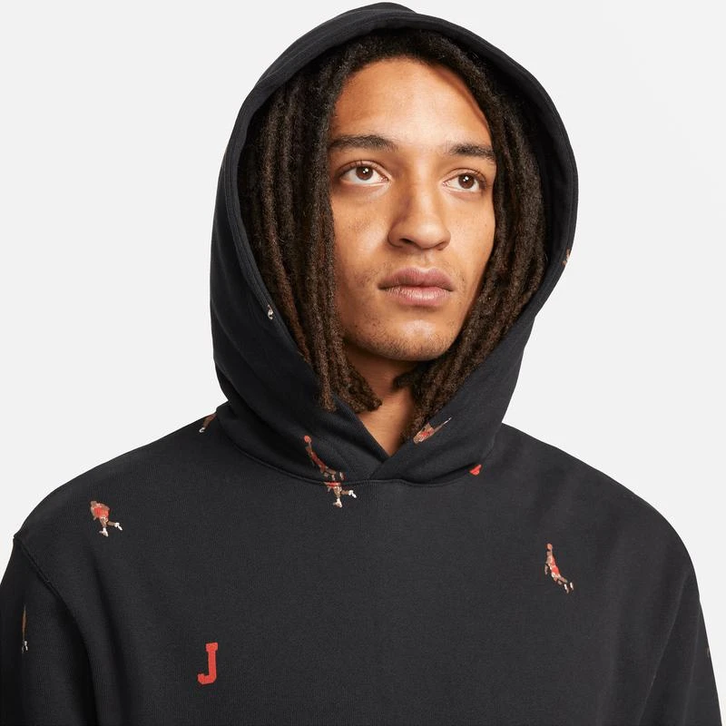 商品Jordan|Jordan Ess Stmt AOP Fleece Pullover - Men's,价格¥759,第3张图片详细描述