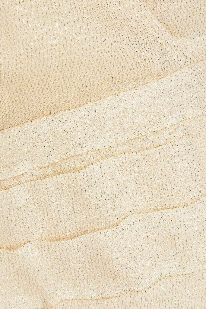 商品IRO|Lorelle wrap-effect pleated lamé mini dress,价格¥1985,第4张图片详细描述