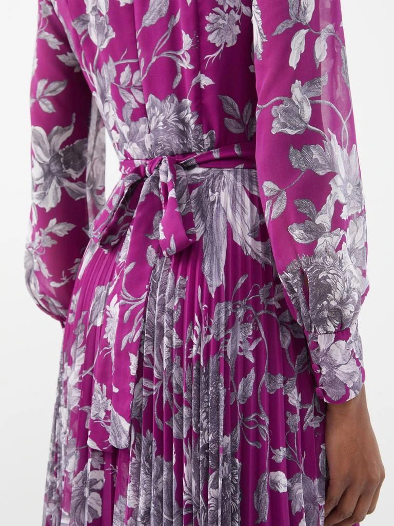 商品Erdem|Lindsay floral-print pleated voile gown,价格¥11442,第4张图片详细描述