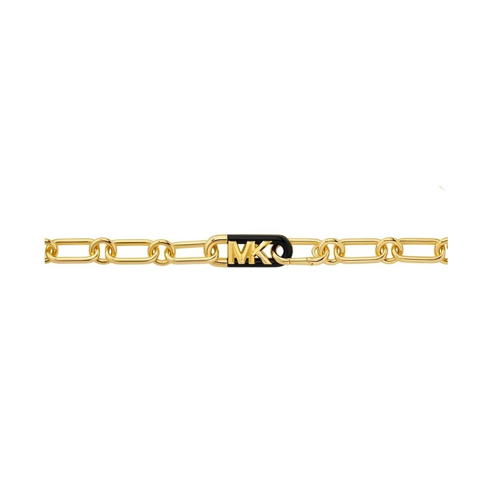 商品Michael Kors|14K Gold Plated Black Empire Link Chain Necklace,价格¥1458,第2张图片详细描述